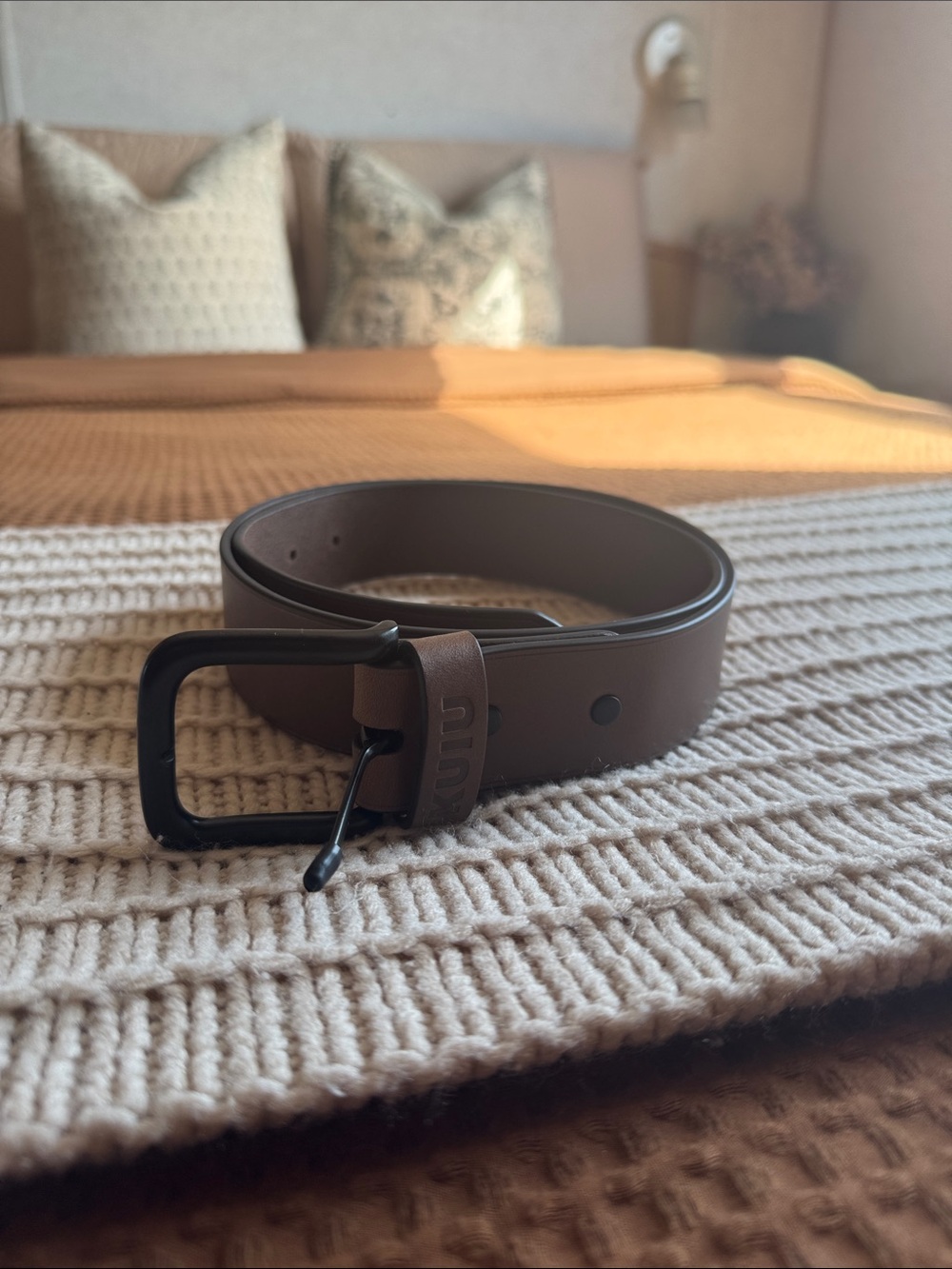 KUIU Brown Belt with Black Metal Buckle
